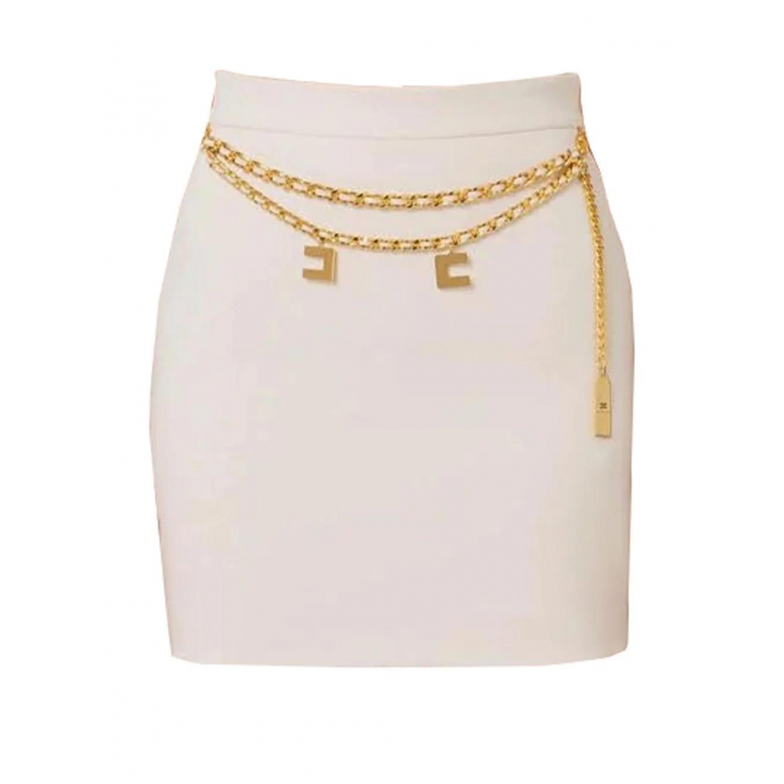 Women's 'Butter With Chain Belt And Logo Charms' Mini Skirt