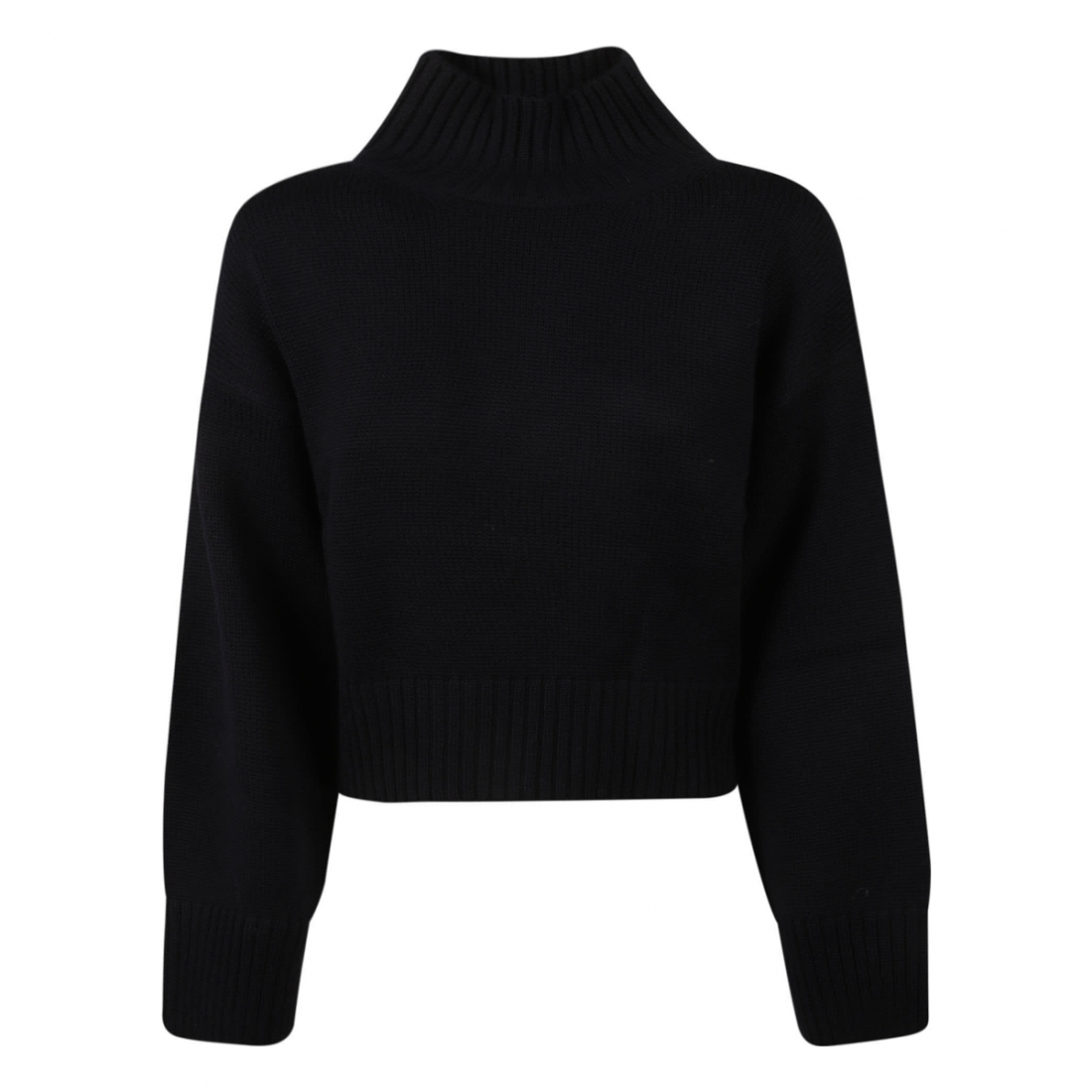 Pull-over 'High-Neck Rib Trim' pour Femmes