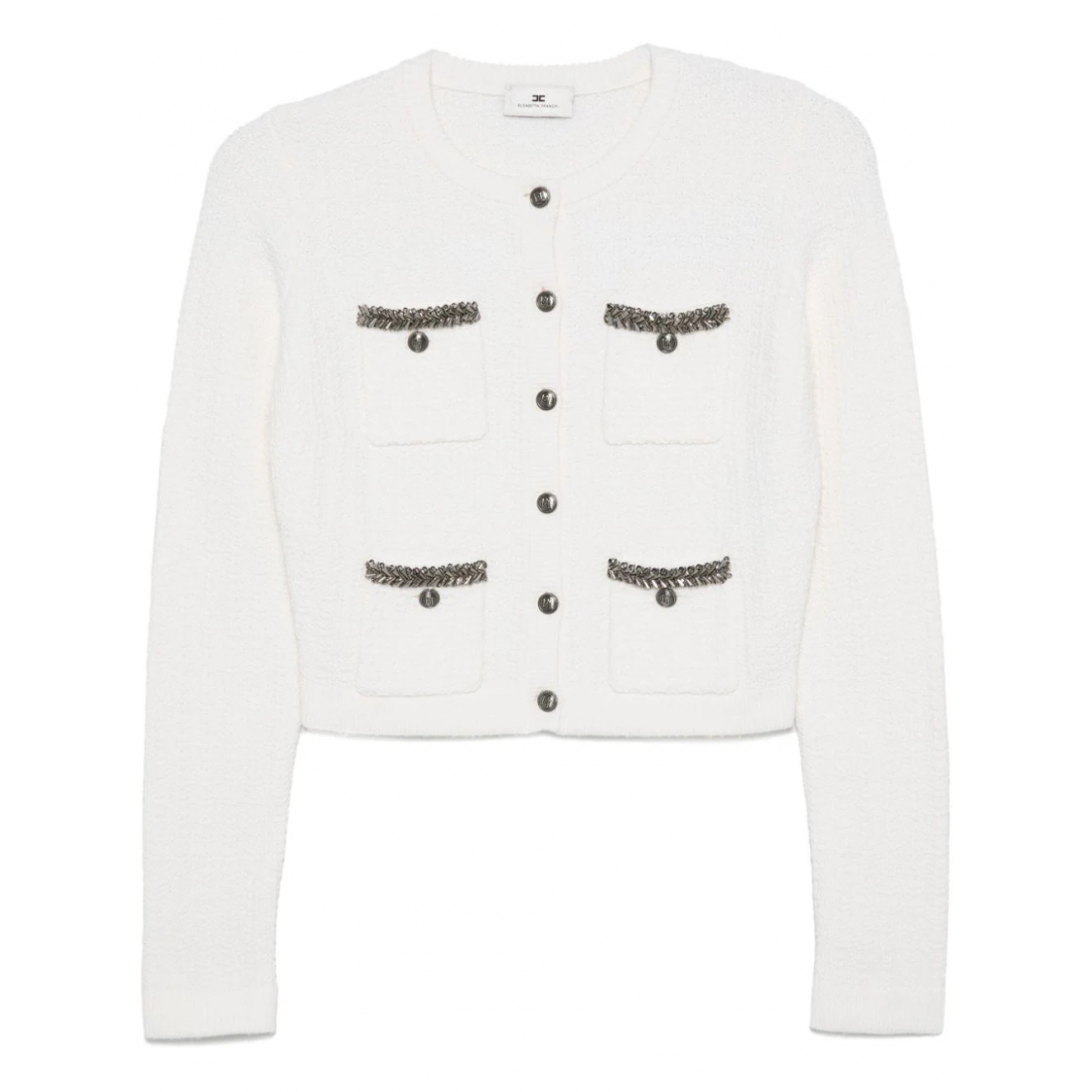 Women's 'Embroidered Bouclé' Cardigan