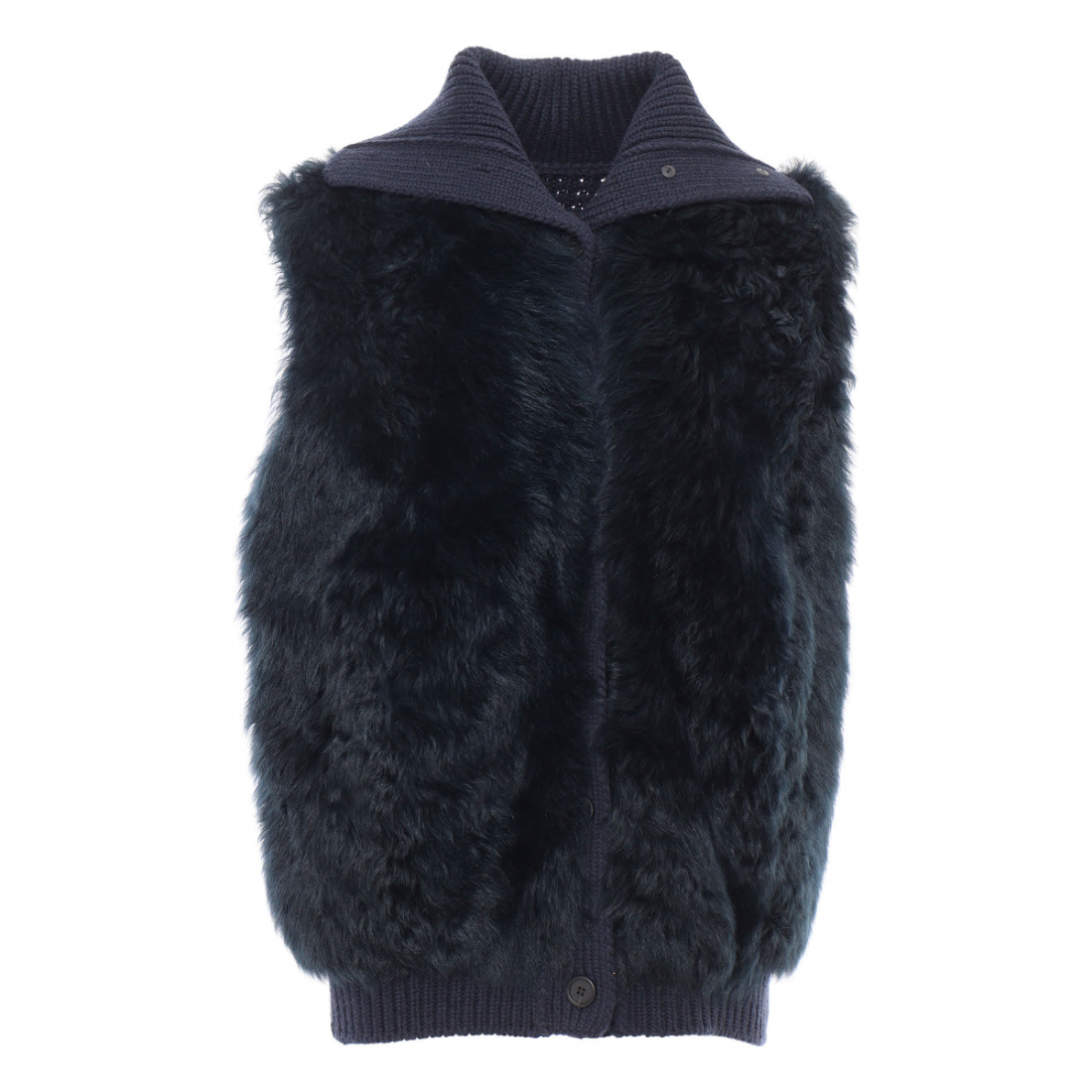 Gilet 'Shearling With Knit Detail' pour Femmes