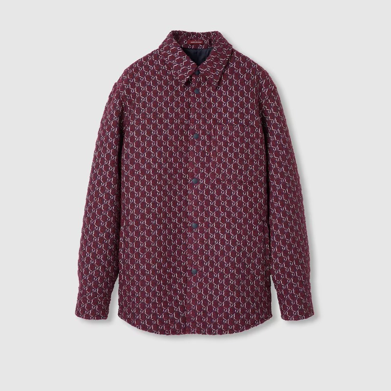 Men's 'Bouclé Jacquard Gg Shadow' Shirt