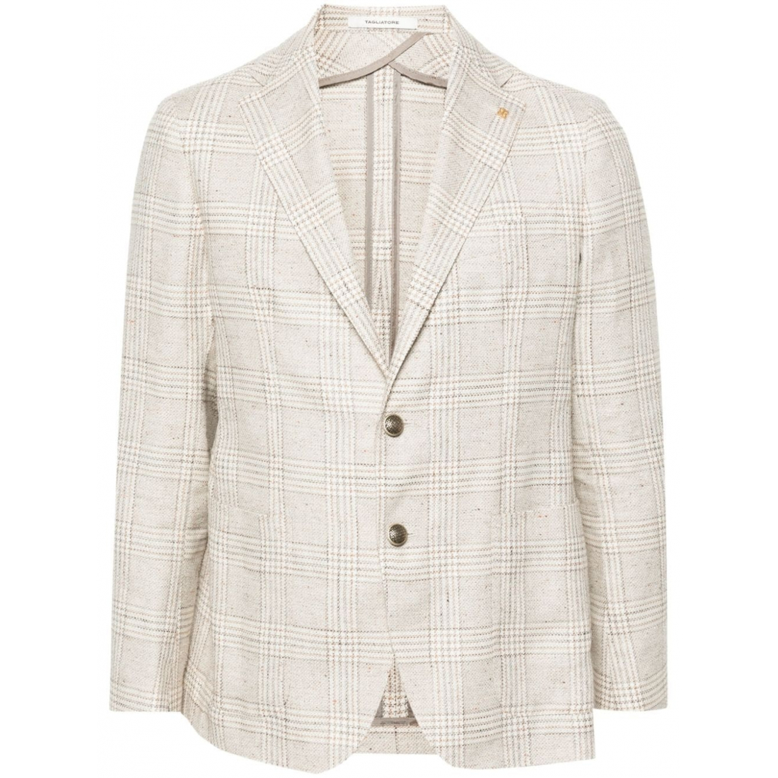 Blazer 'Check-Pattern Single-Breasted' pour Hommes