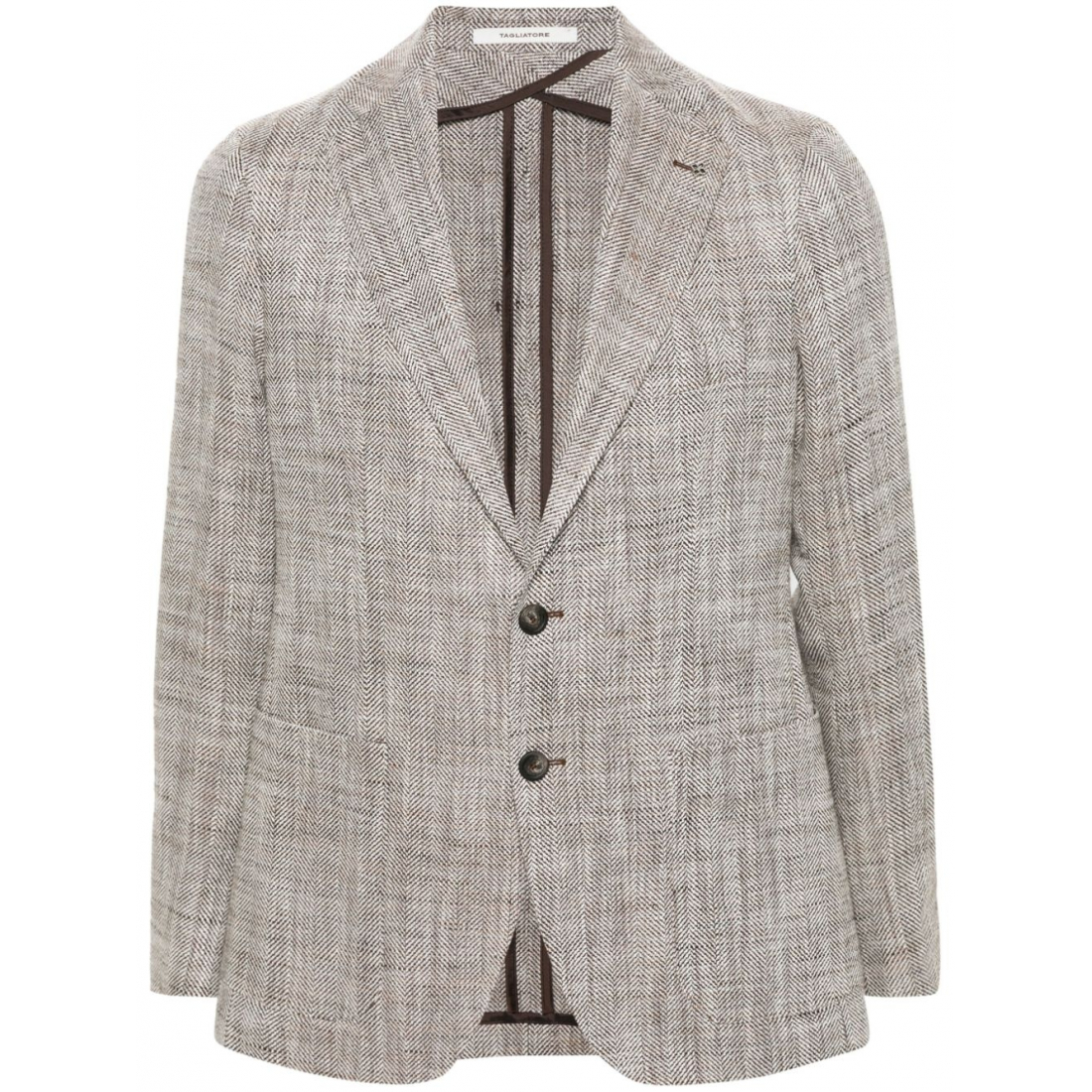 Blazer 'Herringbone Single-Breasted' pour Hommes