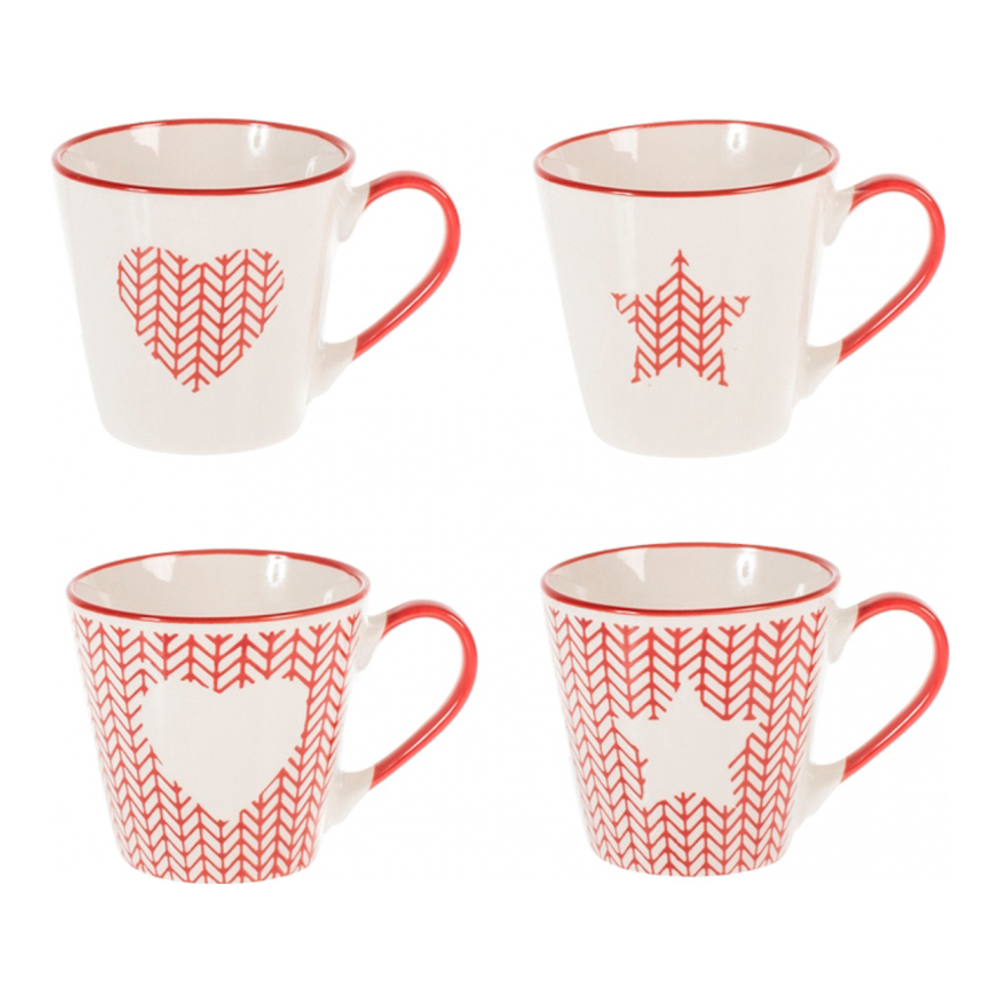 Service de tasses à thé 'Crochet' - 220 cc, 4 Pièces