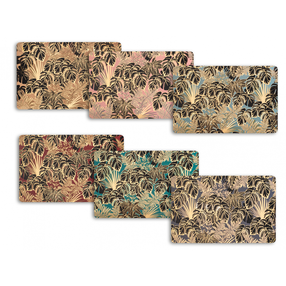 'Botanical Winter' Placemats - 43 x 28 cm - 6 Pieces