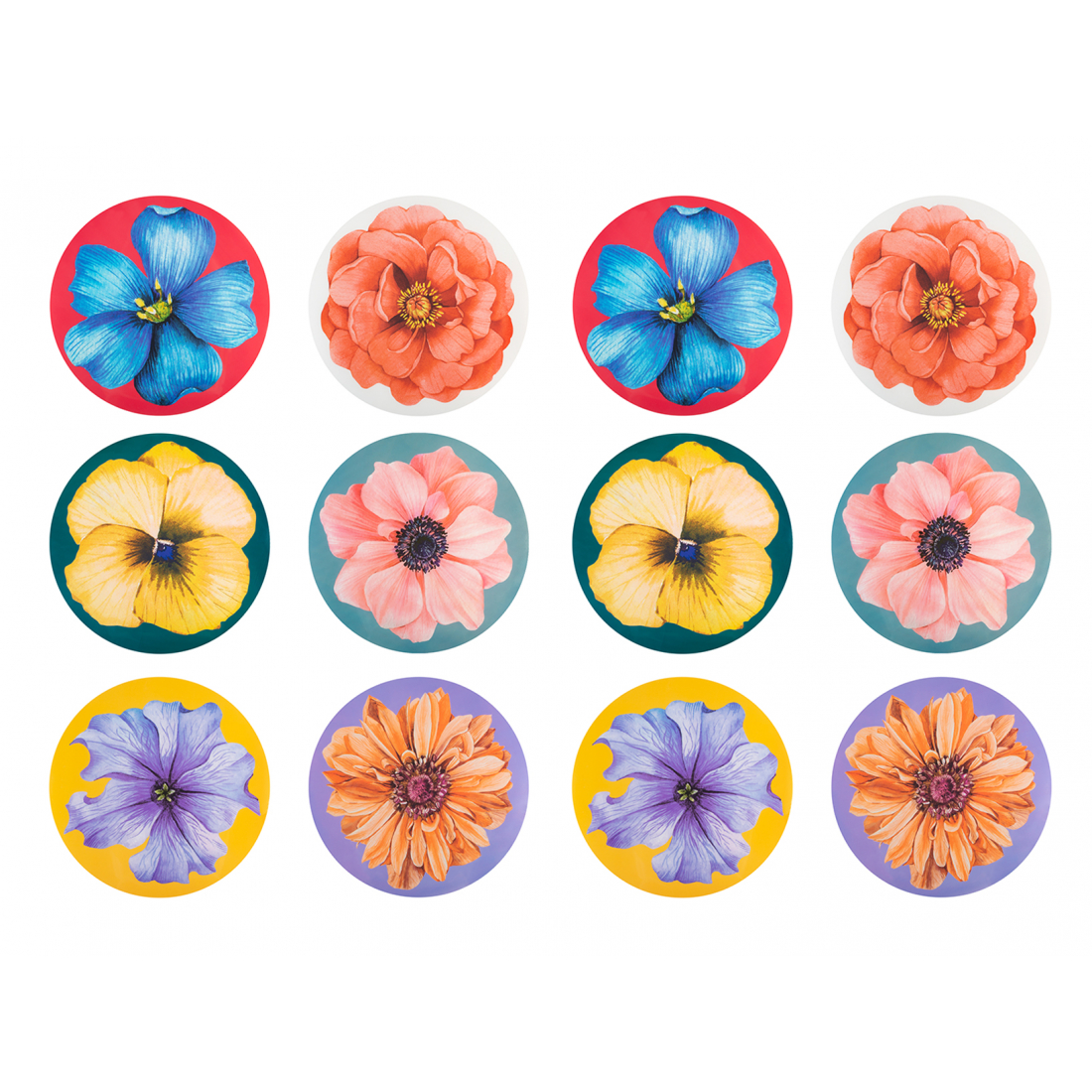 'Surreal spring' Placemats - 34 cm - 12 Pieces