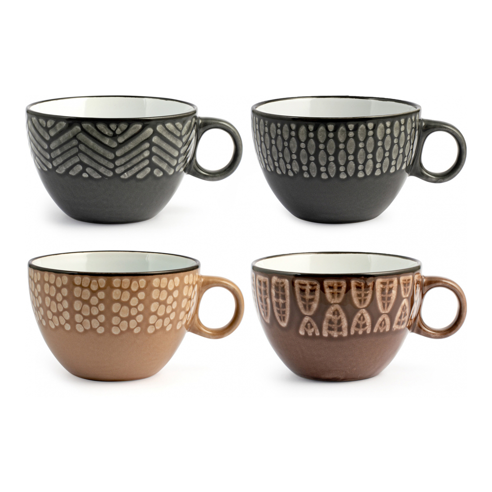 Set de tasses 'Ethnic' - 460 cc, 4 Pièces