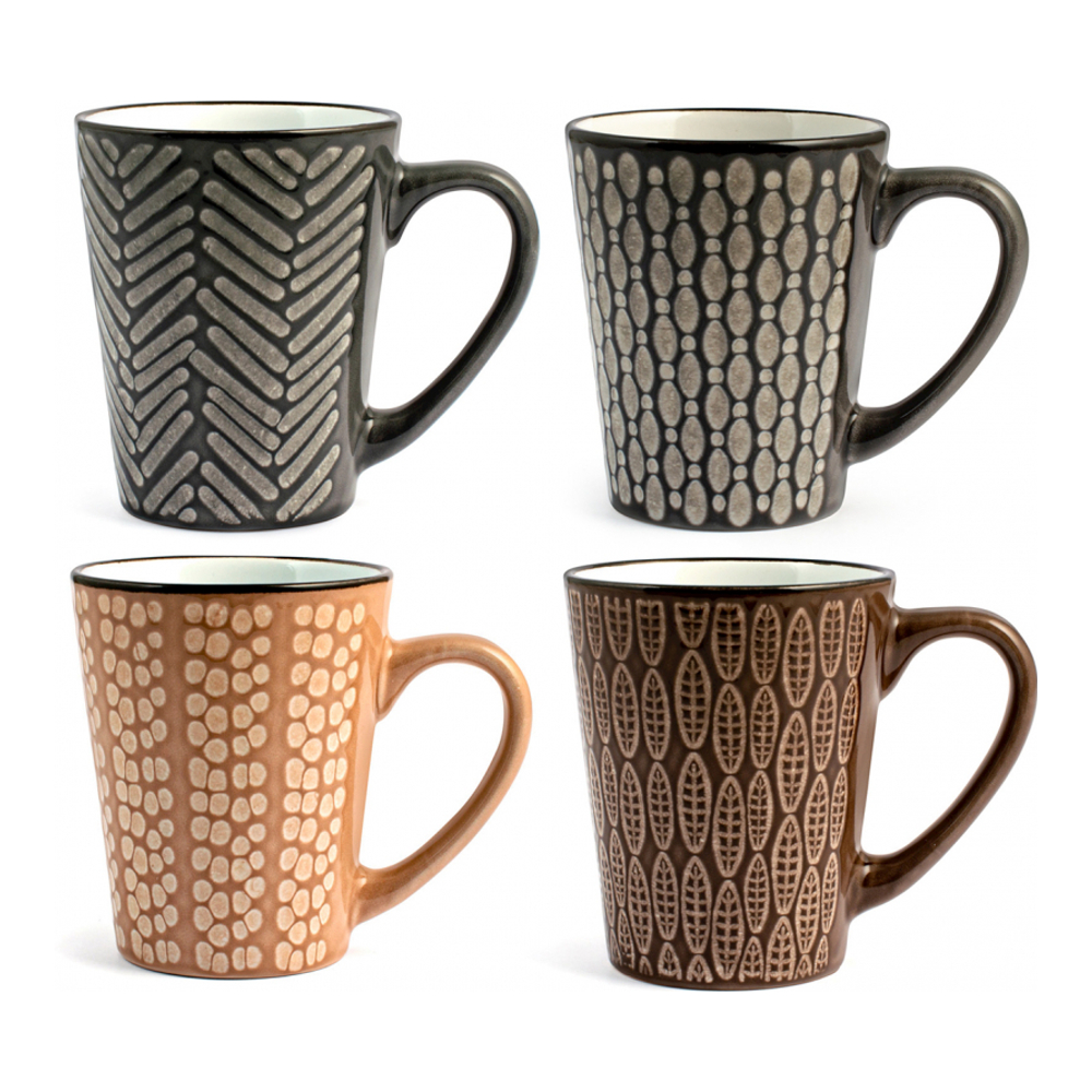 'Ethnic' Mug Set - 300 cc, 4 Pieces