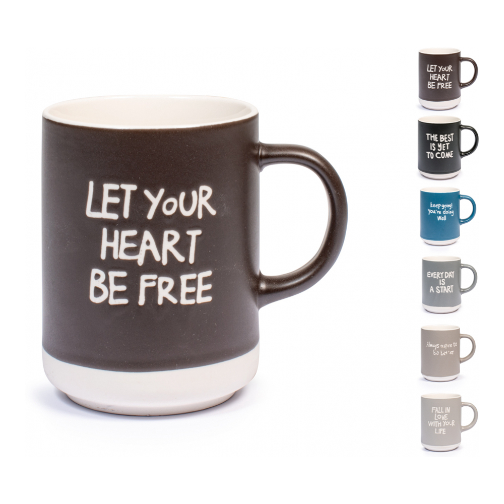 'Attitude' Mug Set - 385 cc, 6 Pieces