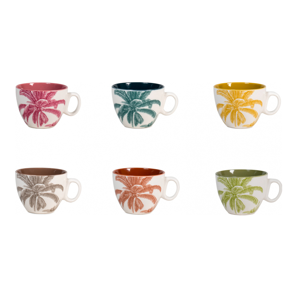 'Indian Summer' Tea Cup Set - 220 cc, 6 Pieces