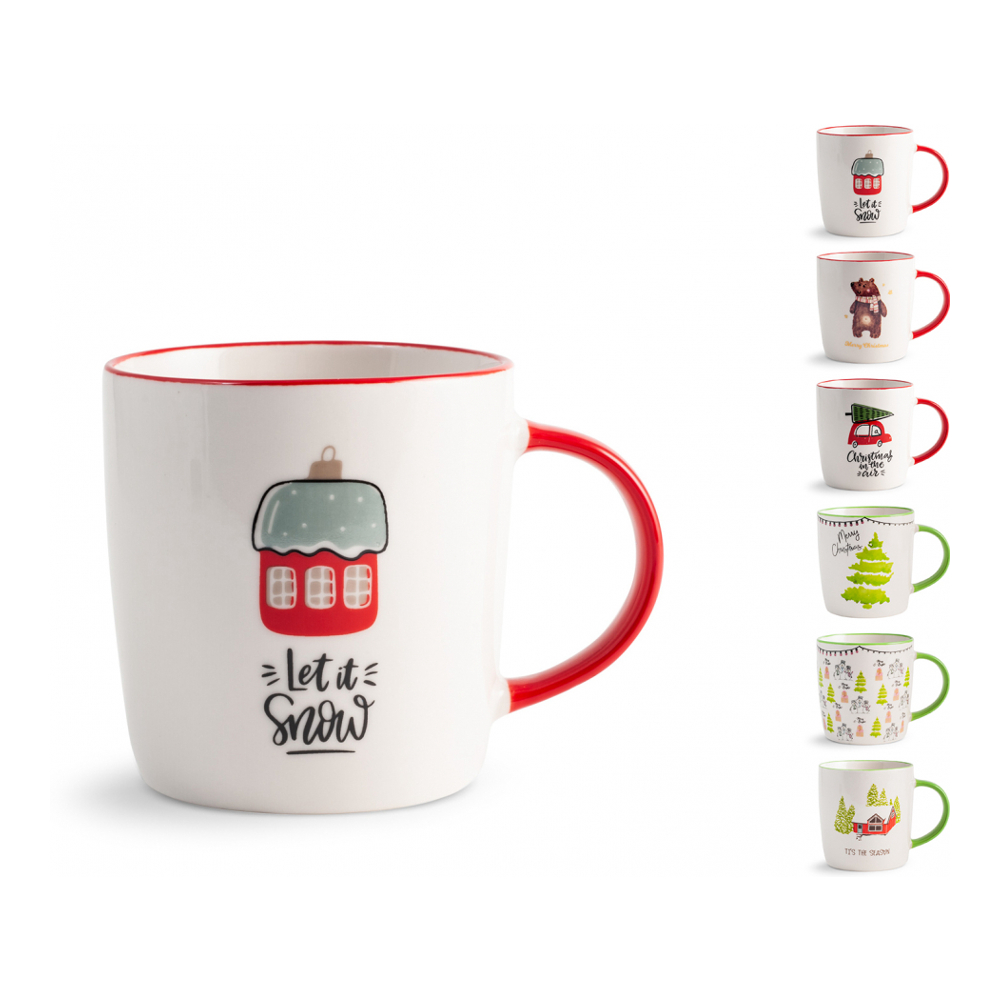 Set de tasses 'Natale' - 500 cc, 6 Pièces