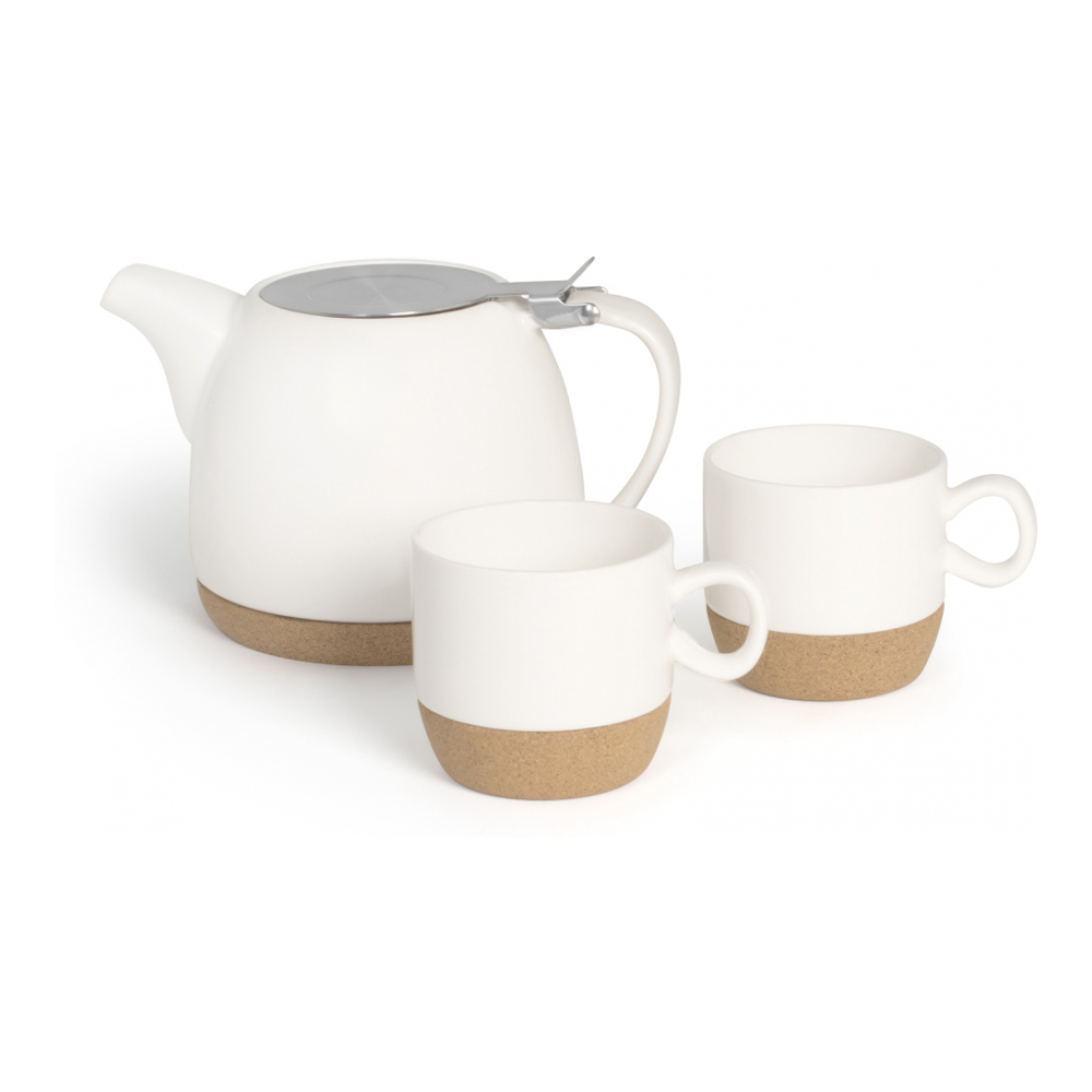 'Milky' Tea Set - 14 cl, 3 Pieces