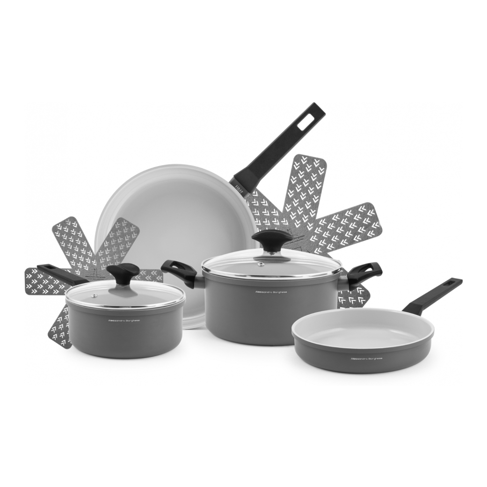 'Borghese' Cookware Set - 8 Pieces