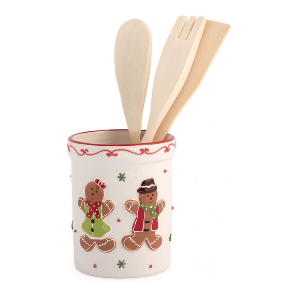 'Gingerbread' Kitchen Tool Holder - 4 Pieces