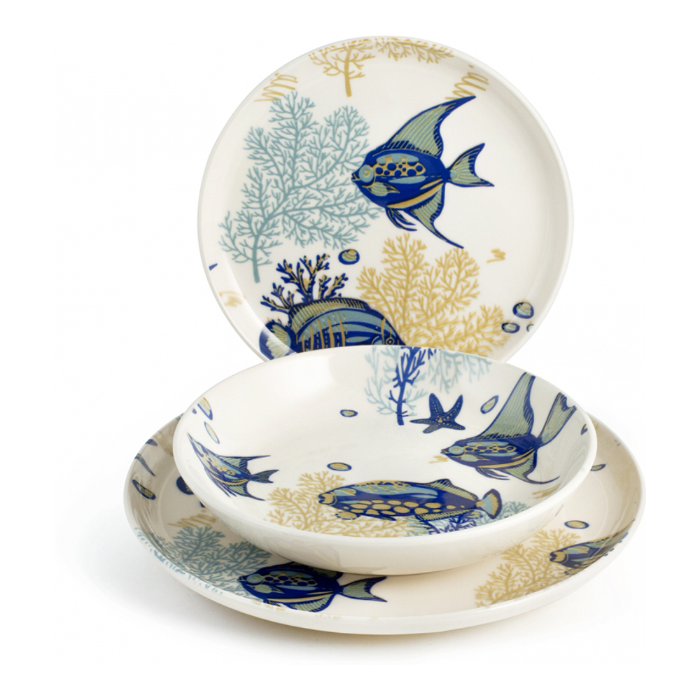 'Bahamas' Plate Set - 18 Pieces