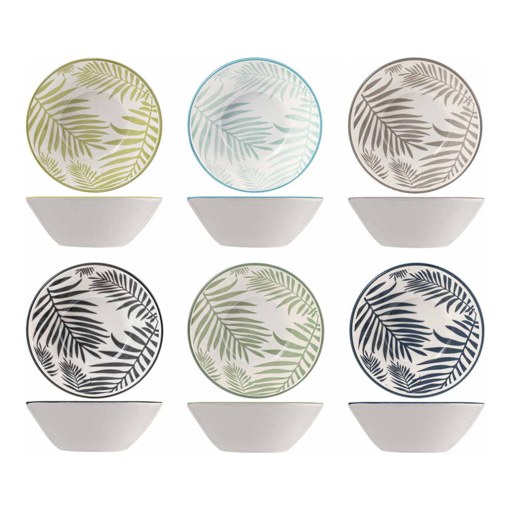 'Jungle' Bowl Set - 16.5 cm - 12 Pieces