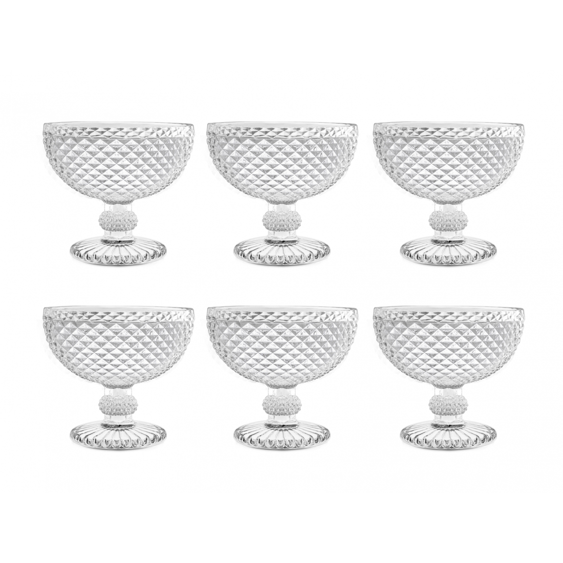 'Diamantato' Bowl Set - 10 cm - 6 Pieces