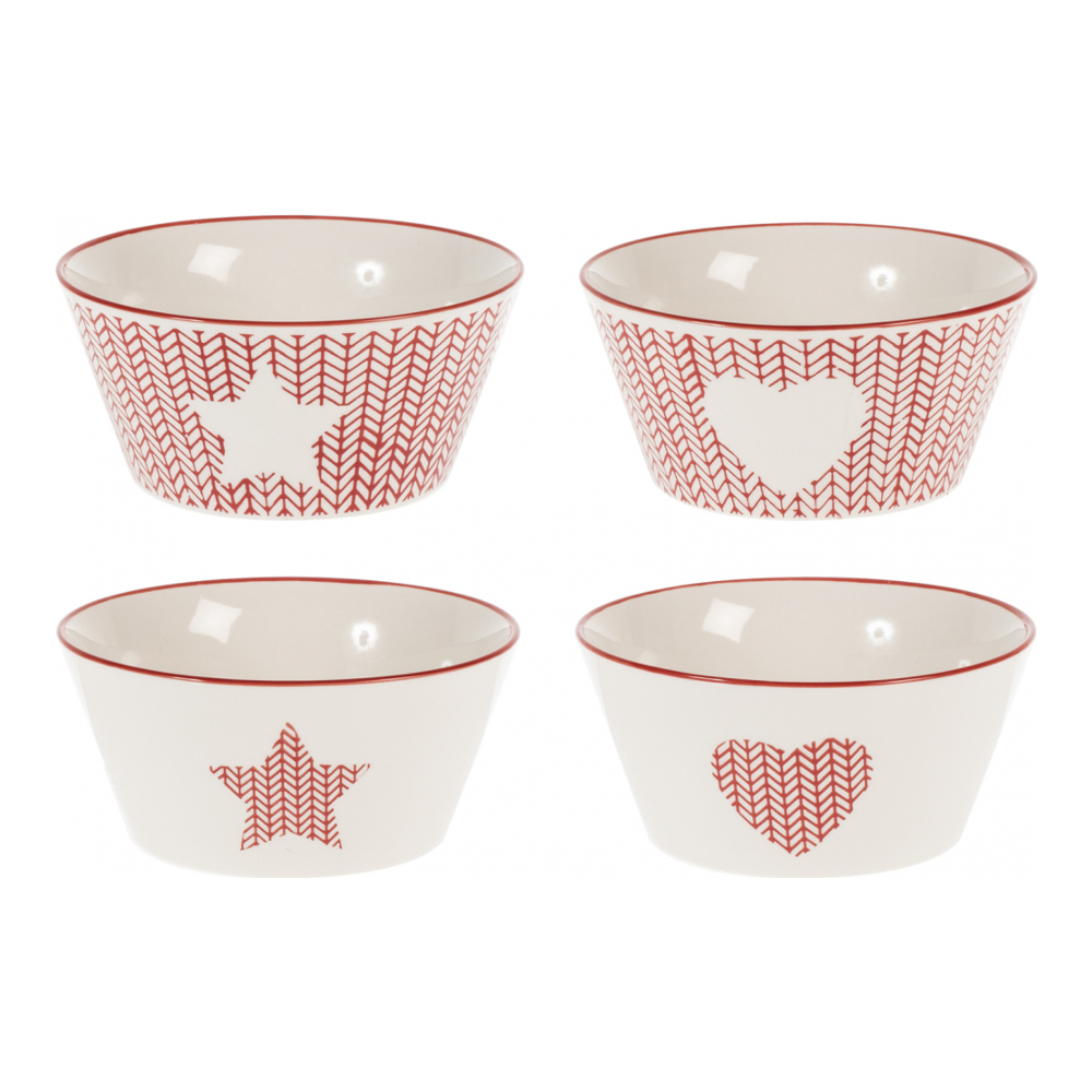 'Crochet' Bowl Set - 14 cm - 470 cc, 4 Pieces