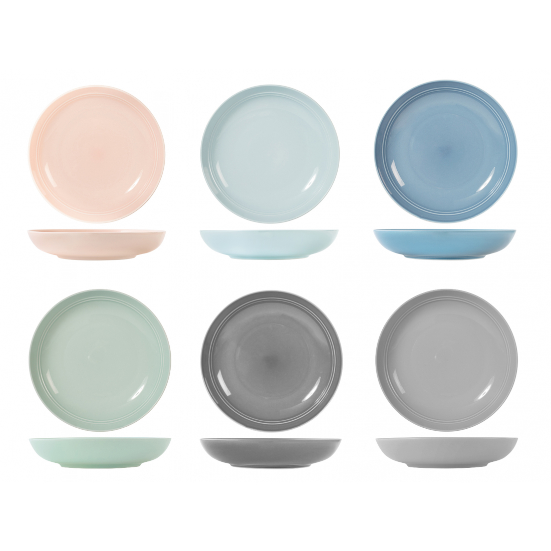 'Loft' Soup Plate Set - 23 cm - 6 Pieces