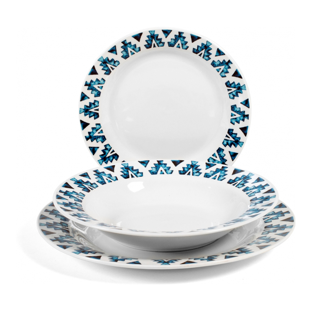 'Tribe' Plate Set - 18 Pieces