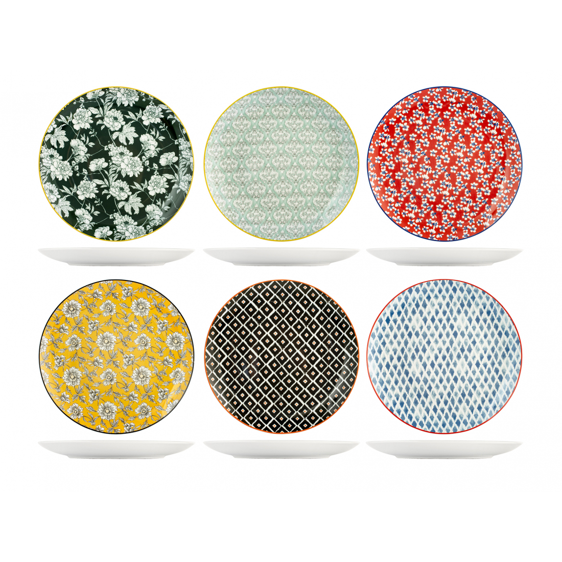 'Colorfoul' Dinner Plate Set - 20.5 cm - 6 Pieces