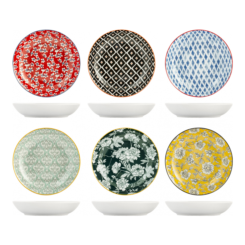 'Colorfoul' Soup Plate Set - 21 cm - 6 Pieces