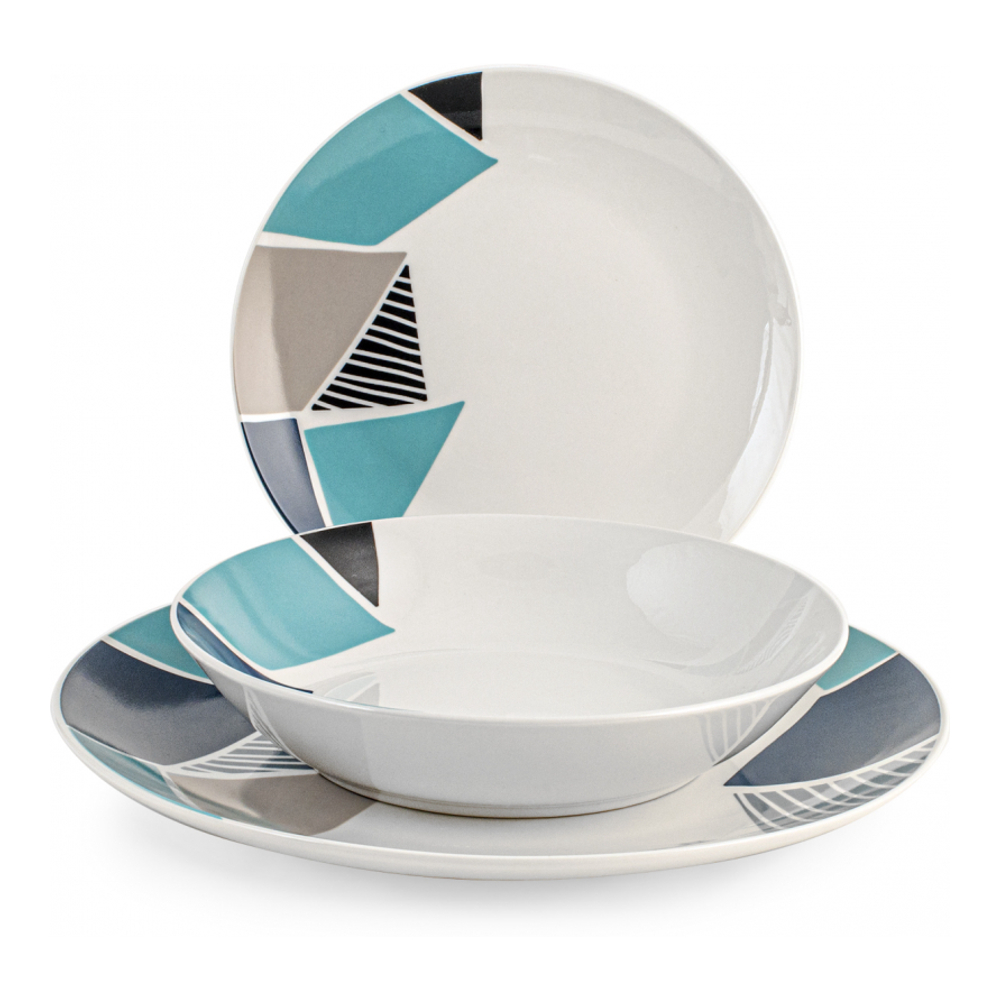 'Scandinavia' Plate Set - 18 Pieces