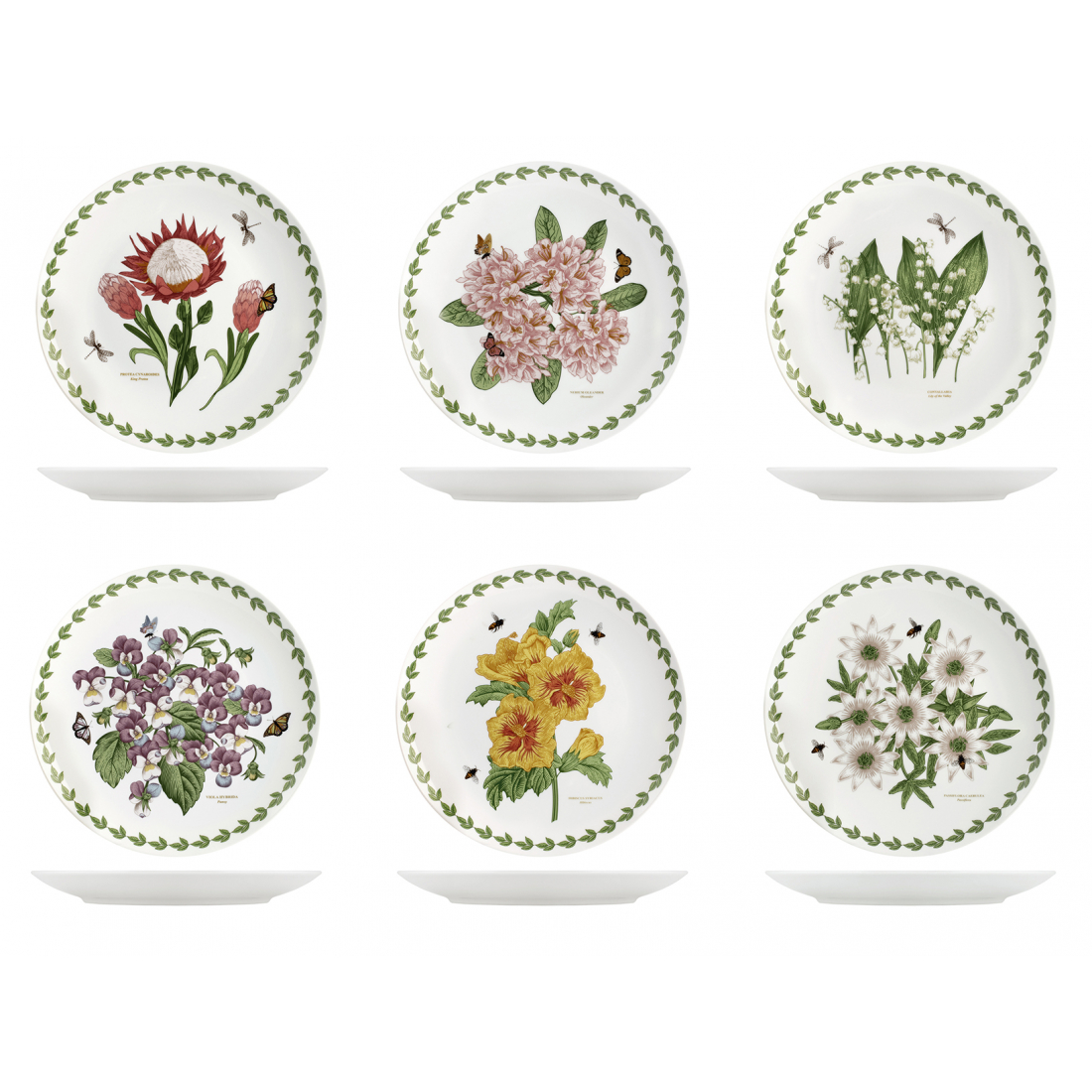 'Flowers' Essteller-Set - 26.7 cm - 6 Stücke