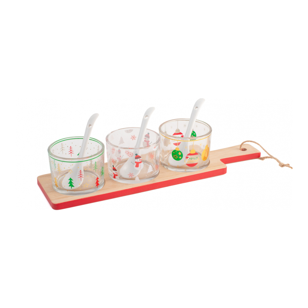 'Natale' Appetizer Set - 29.5 x 7.5 cm - 7 Pieces