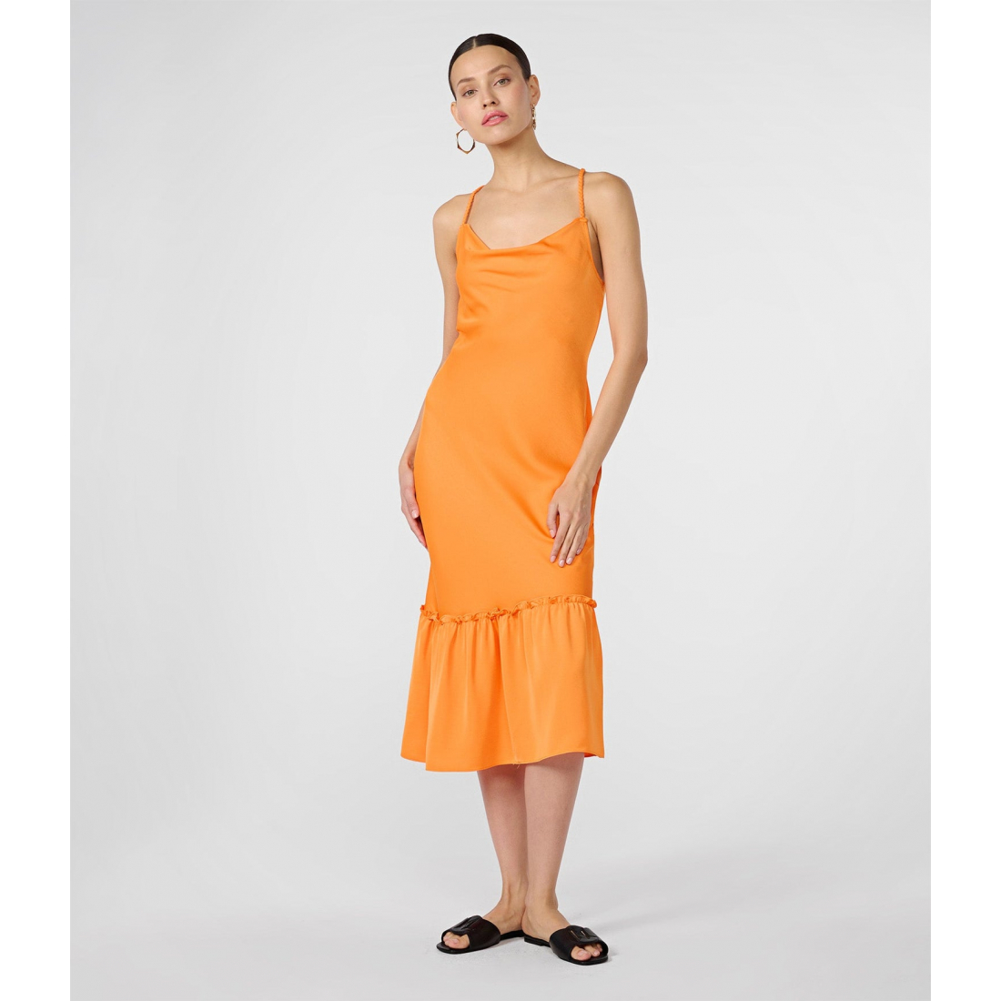 'Ruffle Bottom Maxi Dress' pour Femmes