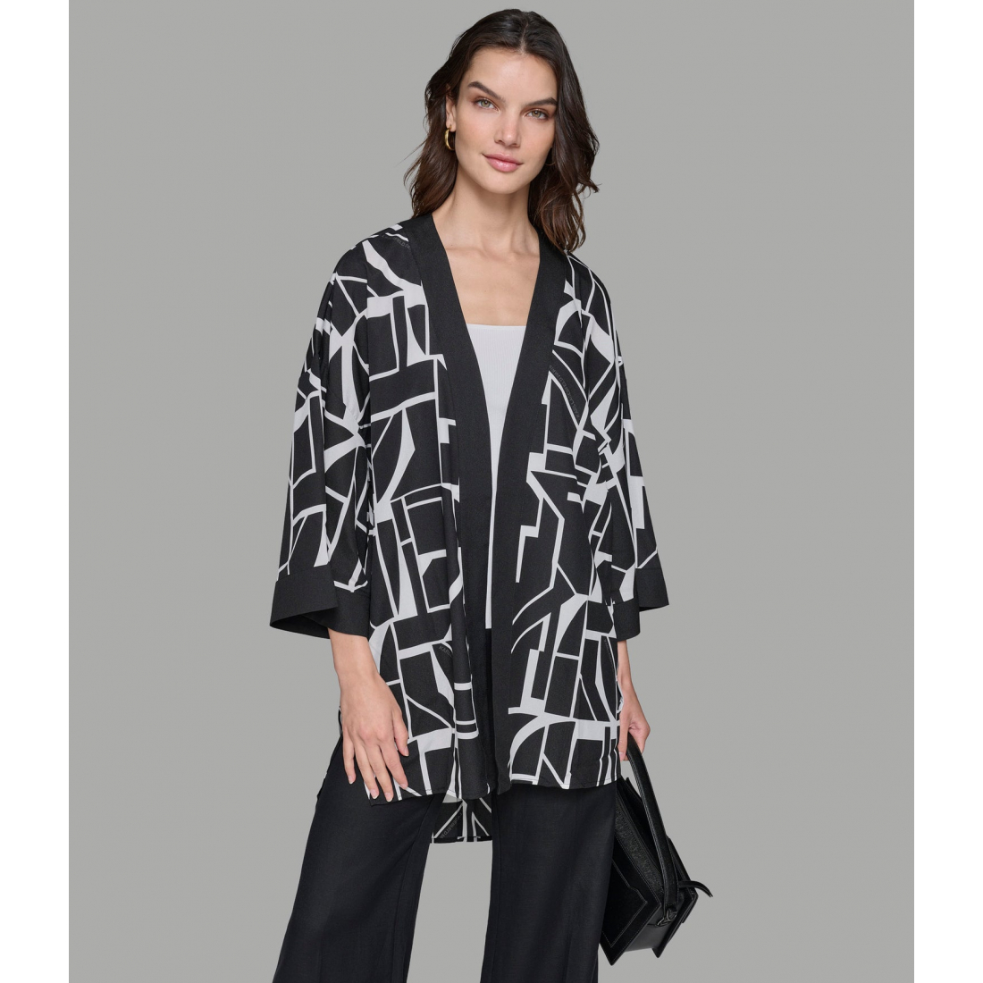 'Graphic Print Kimono' pour Femmes