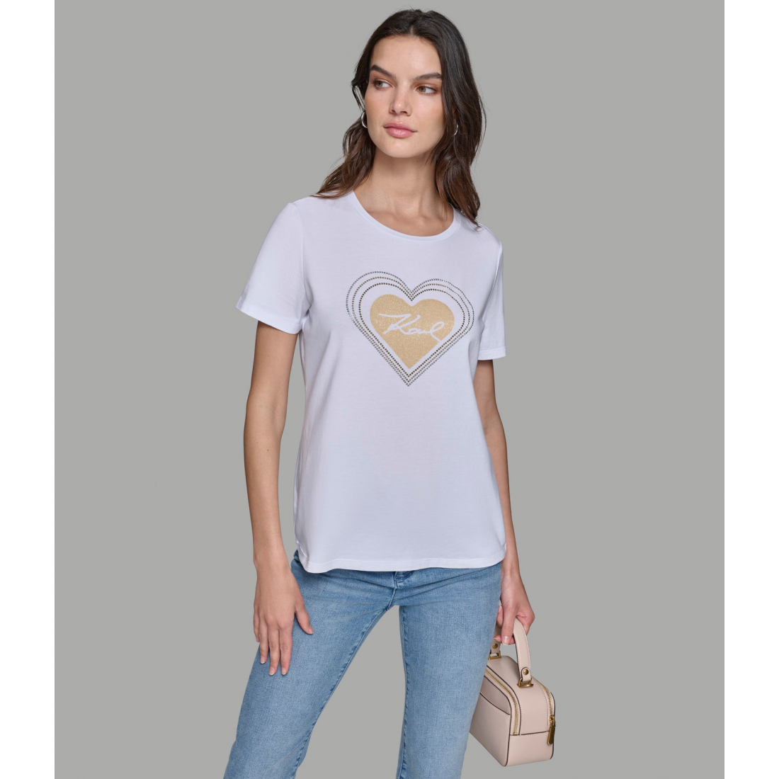 'Karl Heart Tee' pour Femmes