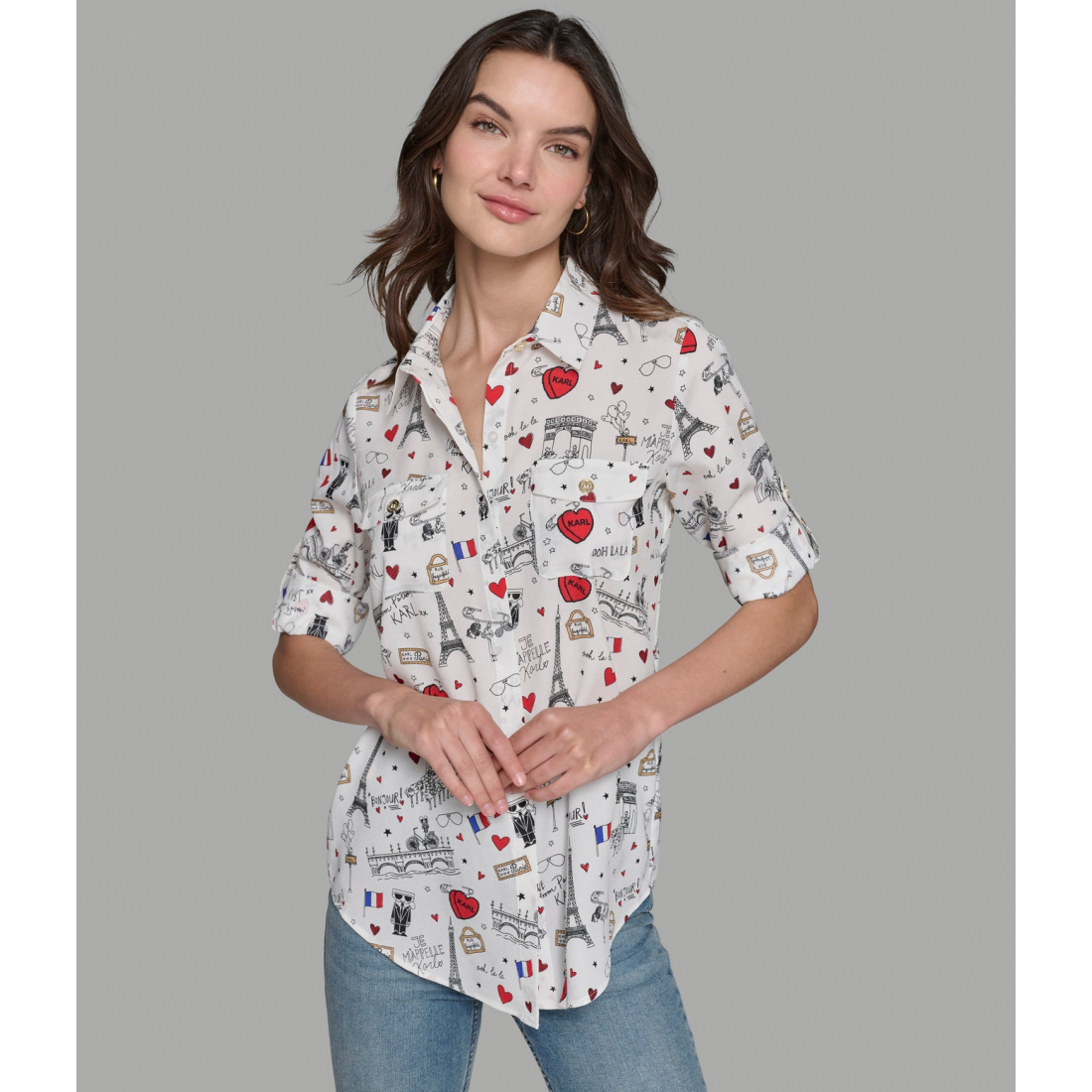 'Paris Whimsy Blouse' pour Femmes