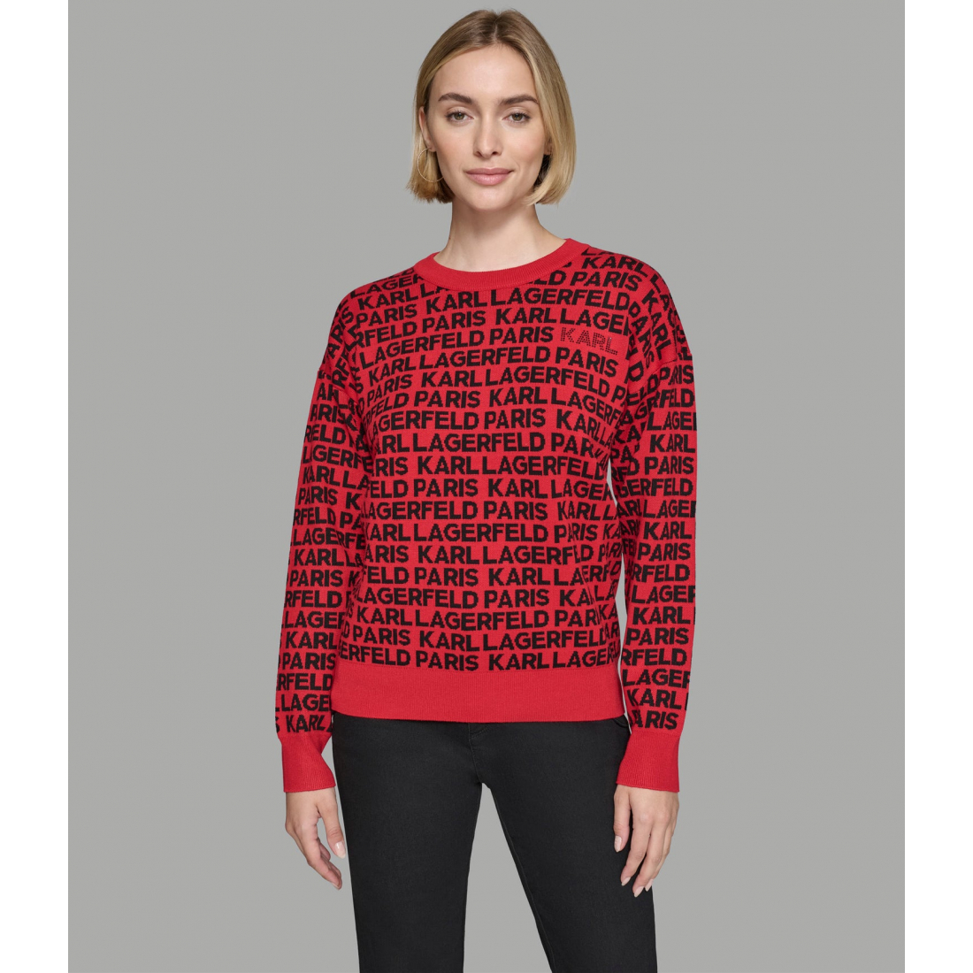 'All Over Logo Sweater' pour Femmes