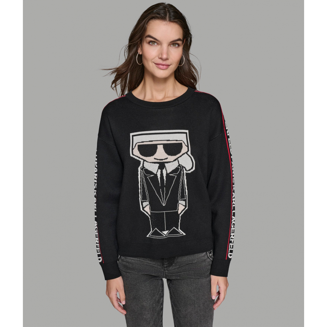 Women's 'Karl Character Sweater With Logo Taping'