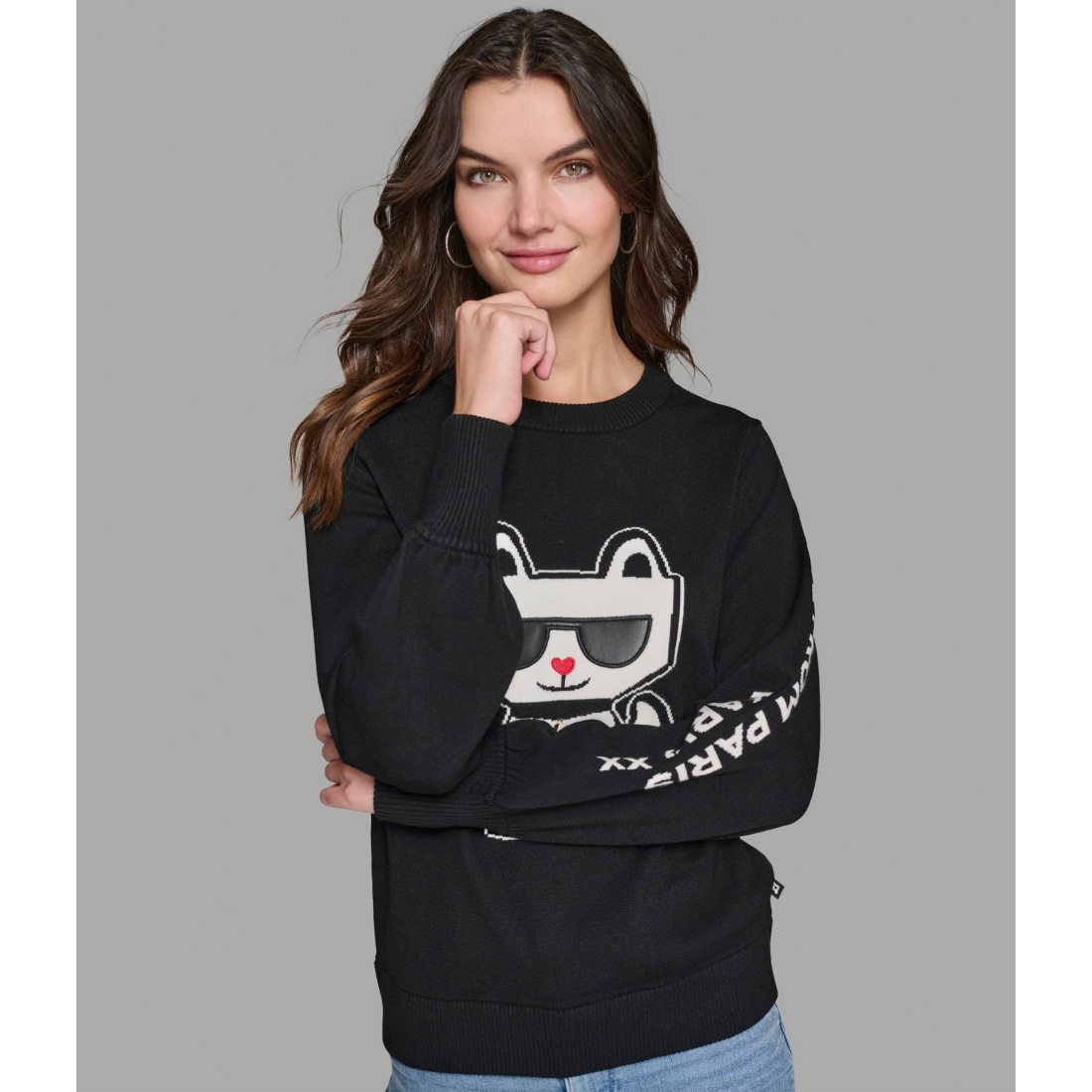 'Choupette Graphic Sweater' pour Femmes