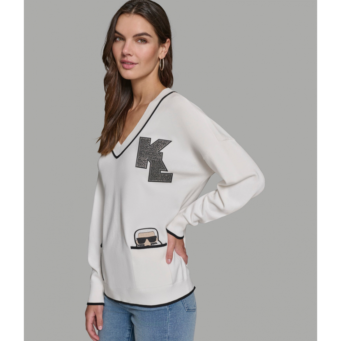 Women's 'Whimsy Varsity Sweater With Pockets'