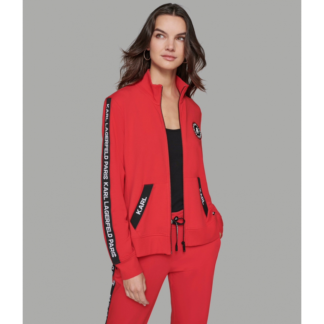 'Karl Logo Tape Track Jacket' für Damen