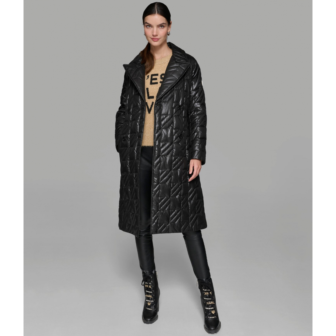 'Belted Puffer Trench' für Damen