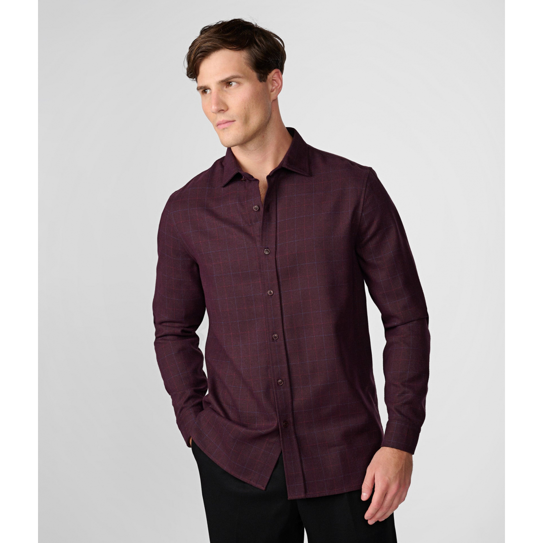 'Windowpane Button Down' für Herren