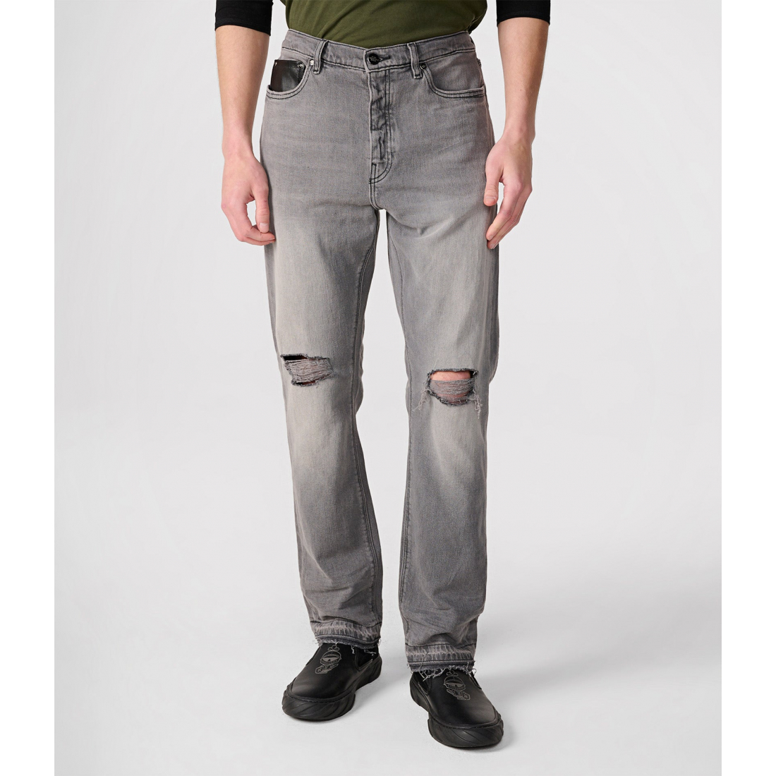 Men's 'Distressed Bootcut Jeans'