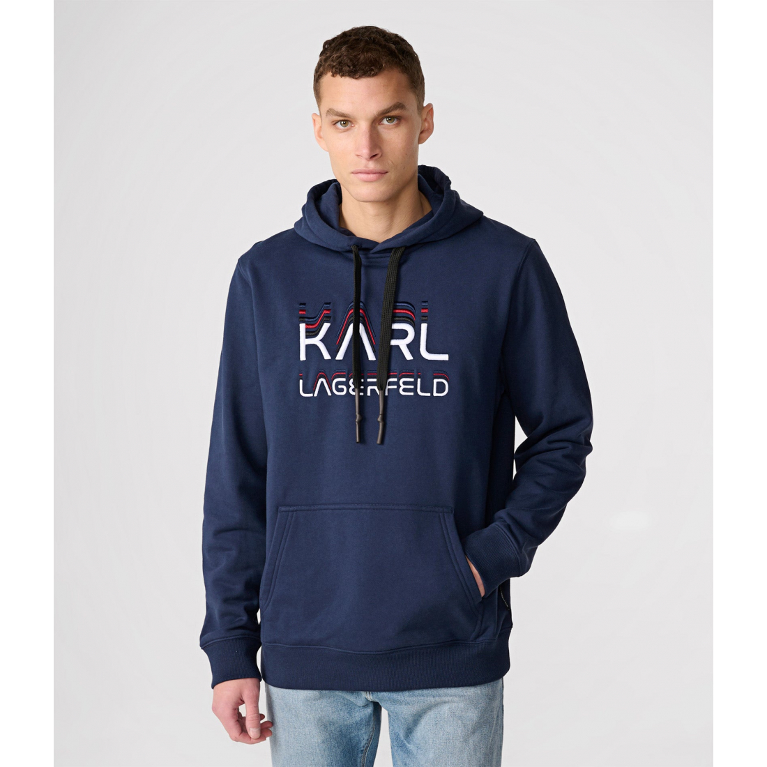 'Embroidered Logo Hoodie' pour Hommes