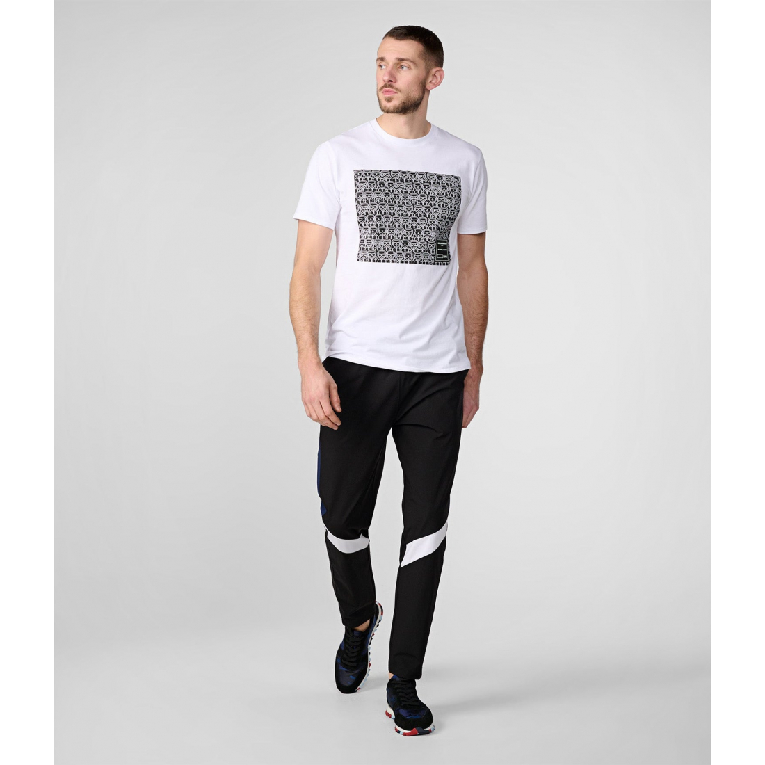 'Colorblock Mesh Trim Jogger' pour Hommes