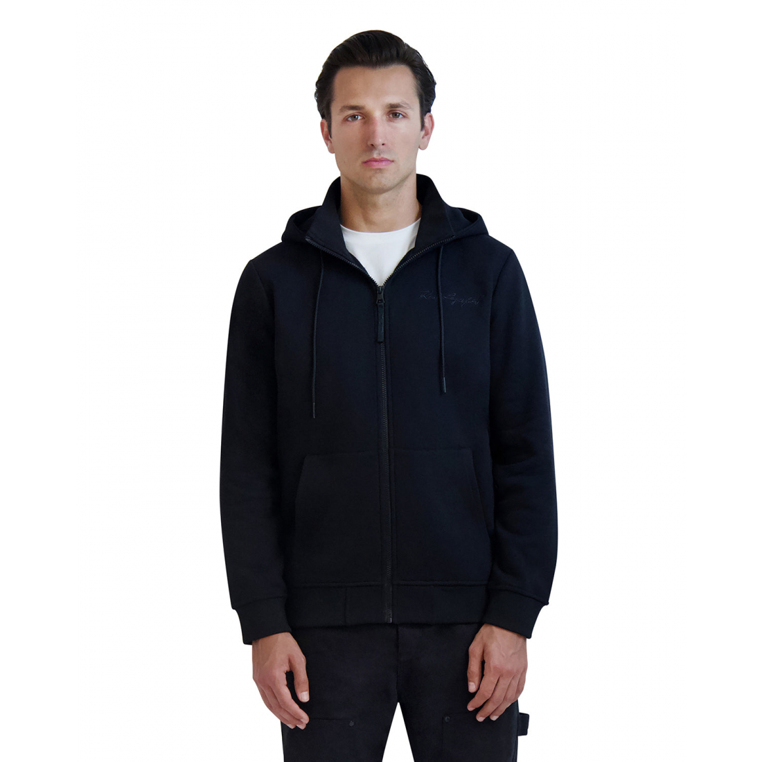 'Karl Signature Zip Hoodie' pour Hommes