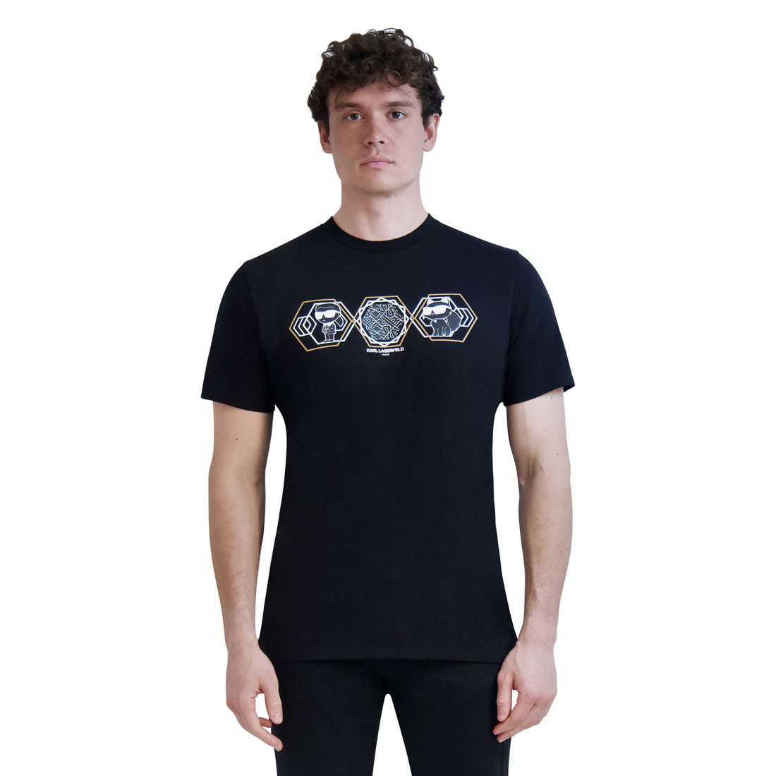 'Karl & Coupette Hexagon Logo Graphic Tee' pour Hommes