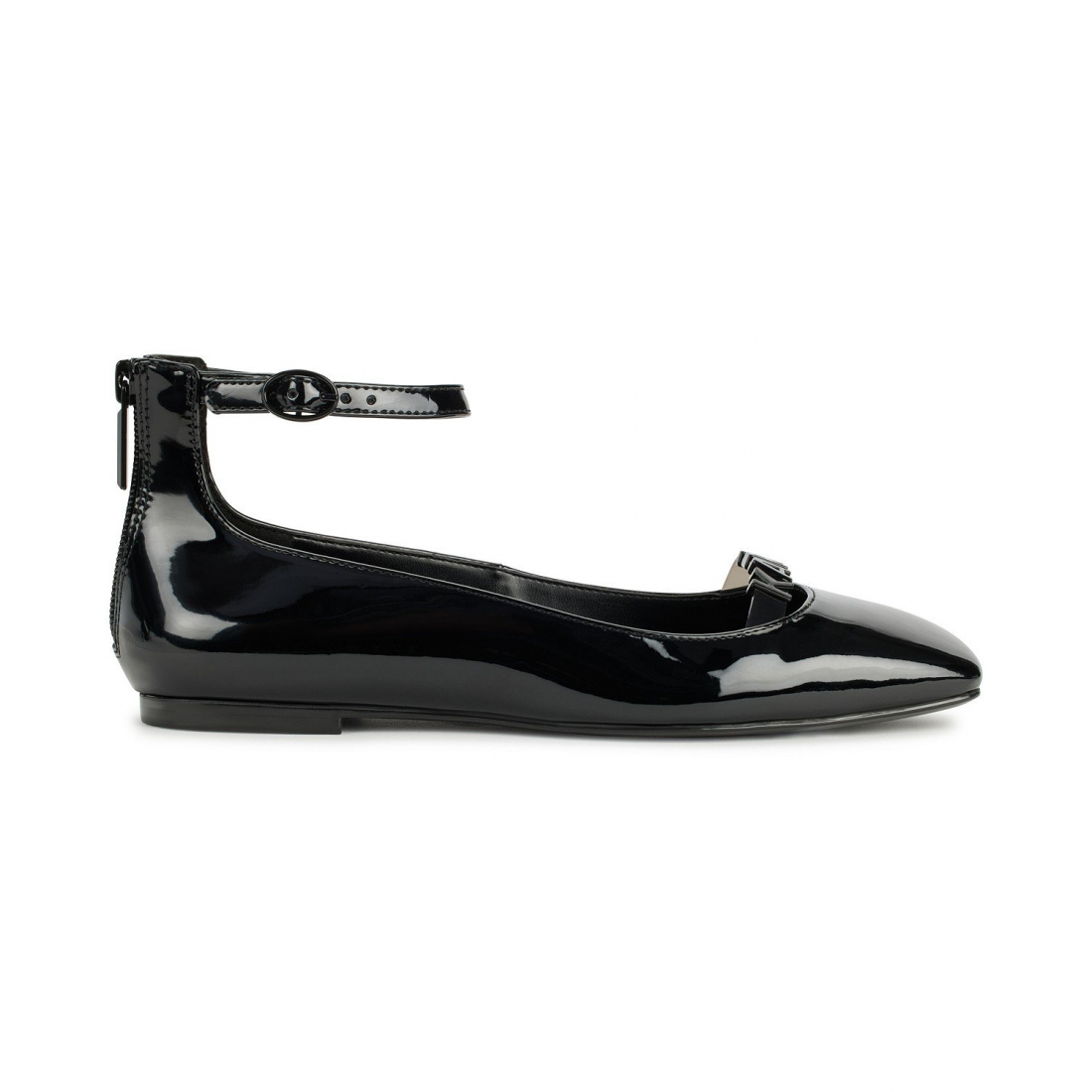 'Zyvia Logo Ankle Strap Flats' pour Femmes