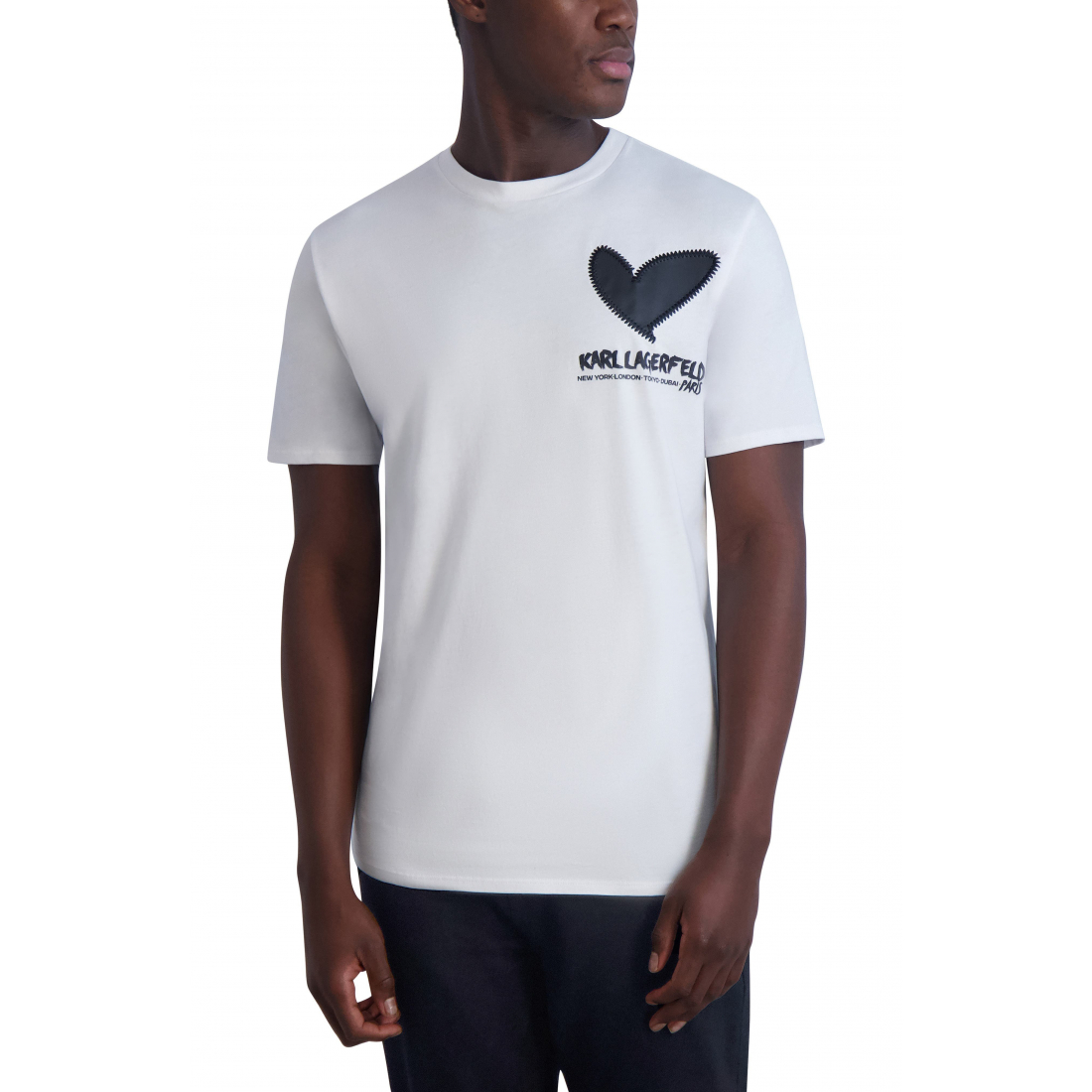 Men's 'Heart Cotton Graphic Tee'