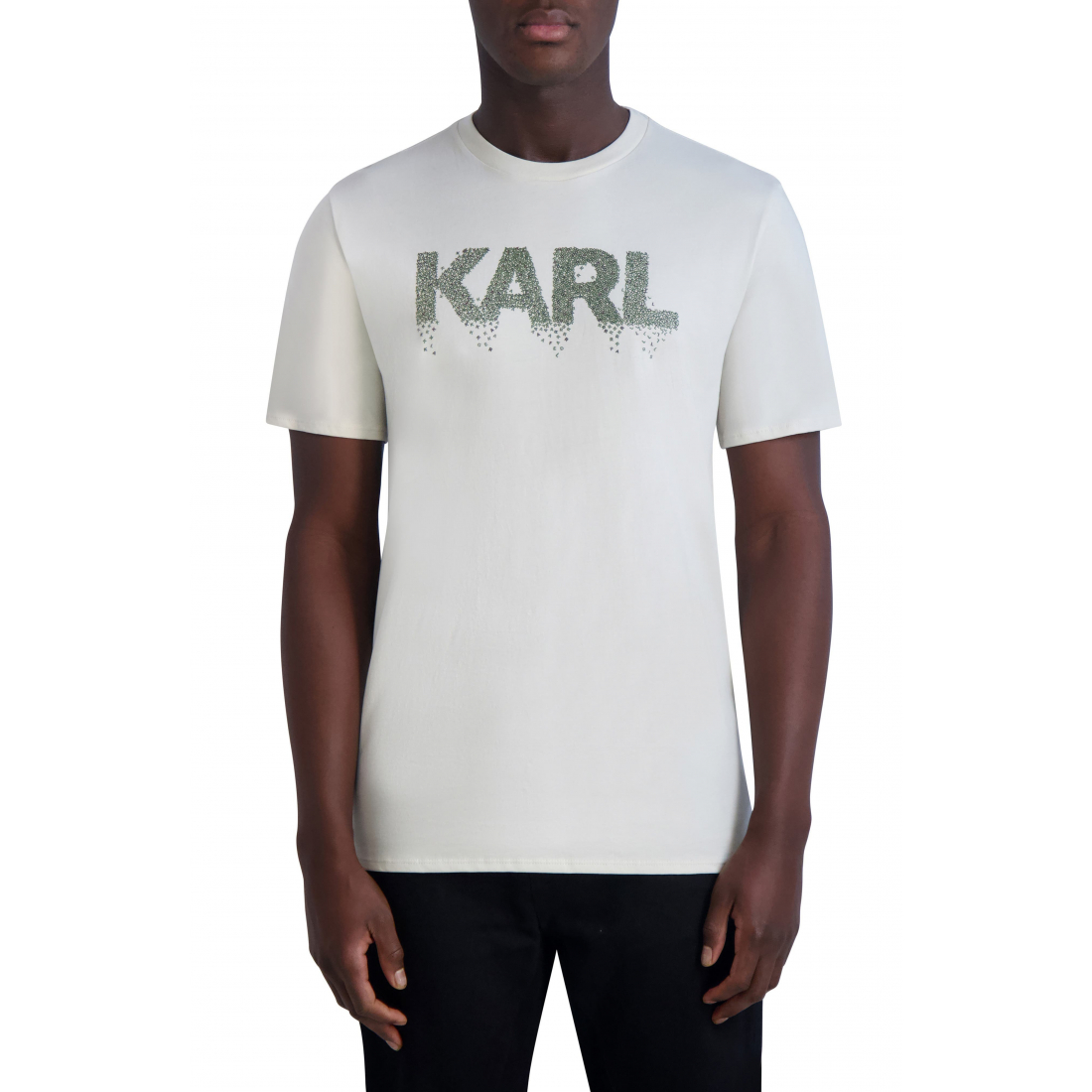 'Karl Alphabet Logo Cotton Graphic Tee' pour Hommes