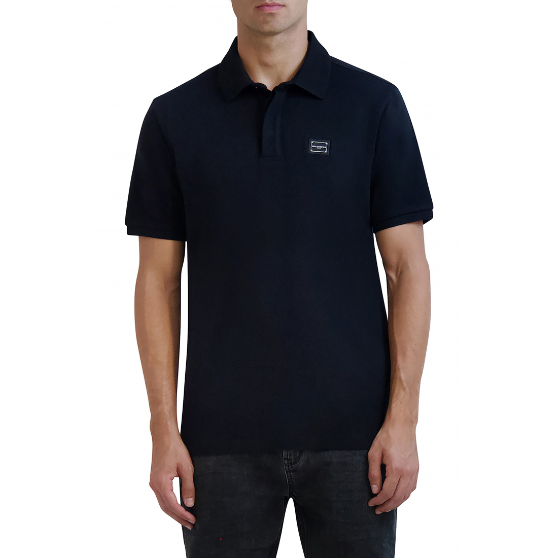 'Metal Logo Cotton Polo' pour Hommes