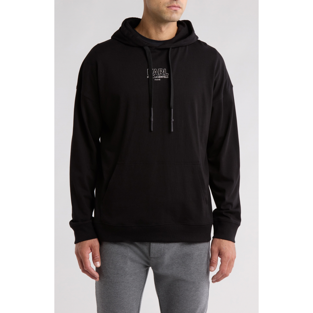 'Chest Logo Cotton Hoodie' pour Hommes